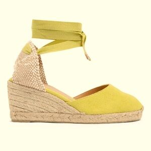 Castañer Yellow Espadrille Wedges